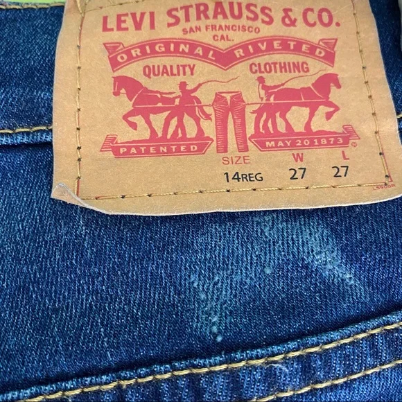 Levi’s 511 Slim Patchwork Jeans Size 27 x 27 - Picture 6 of 10